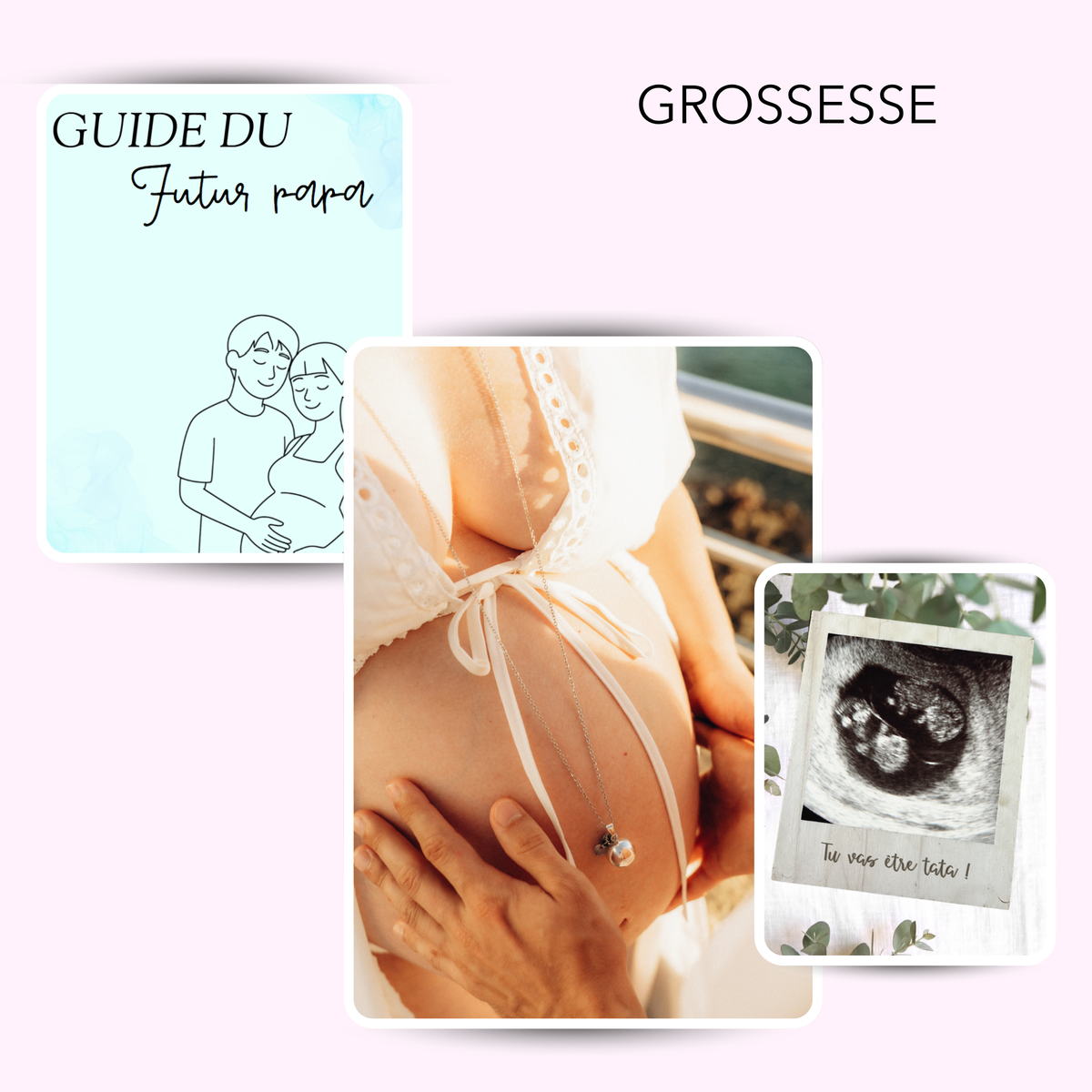 Collection grossesse avec coloriages, journal et guides maternité