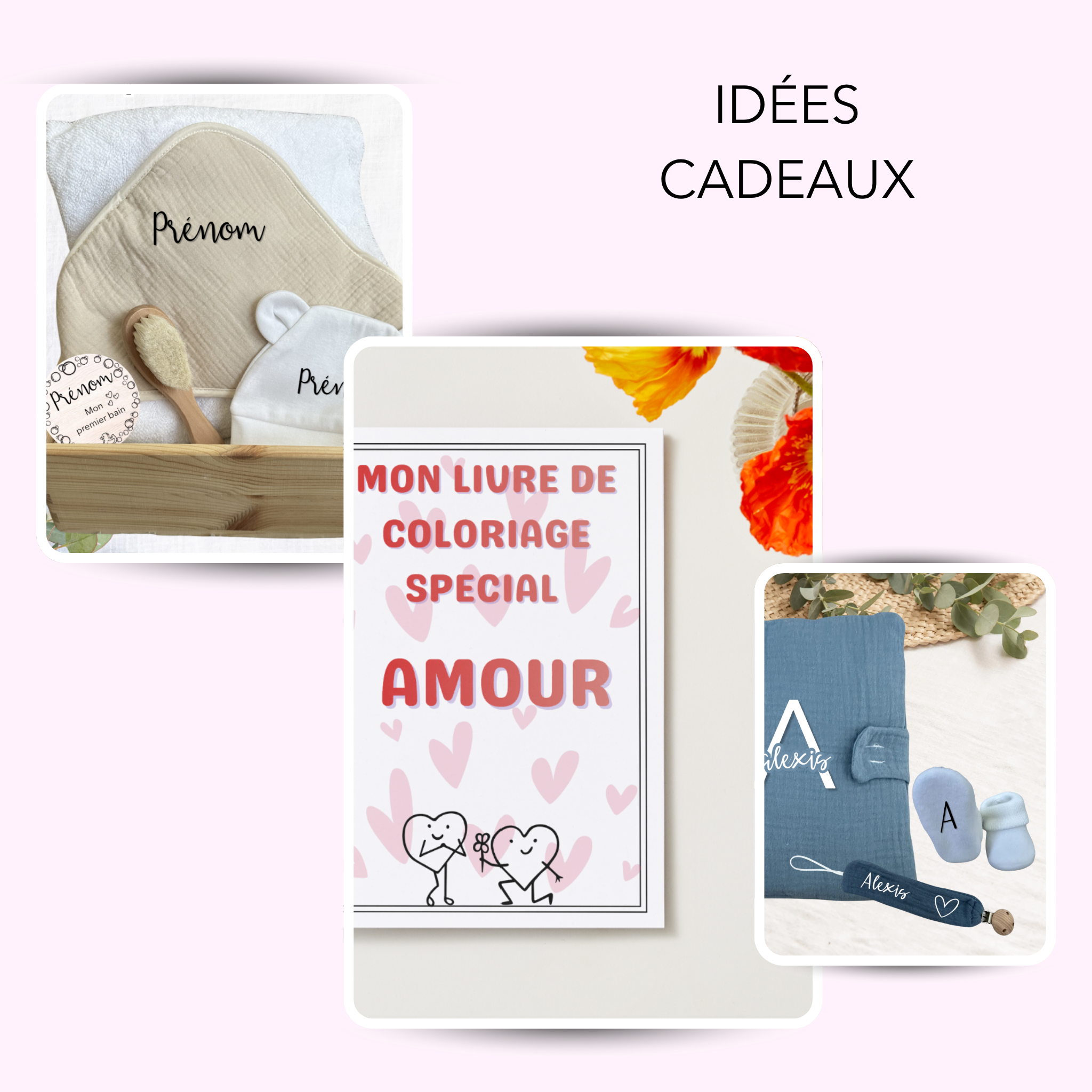 Sélection d'idées cadeaux personnalisées pour naissance et grossesse