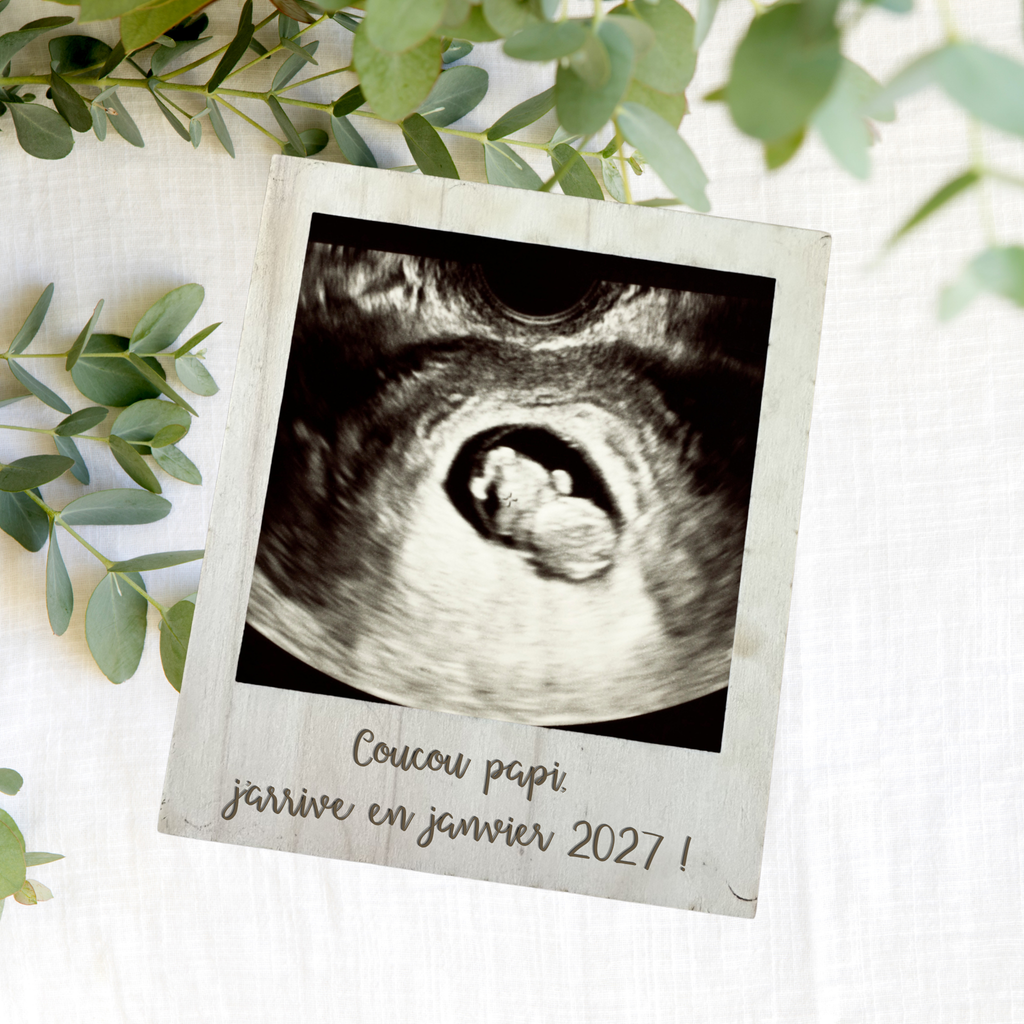 Cadre photo personnalisé - annonce de grossesse