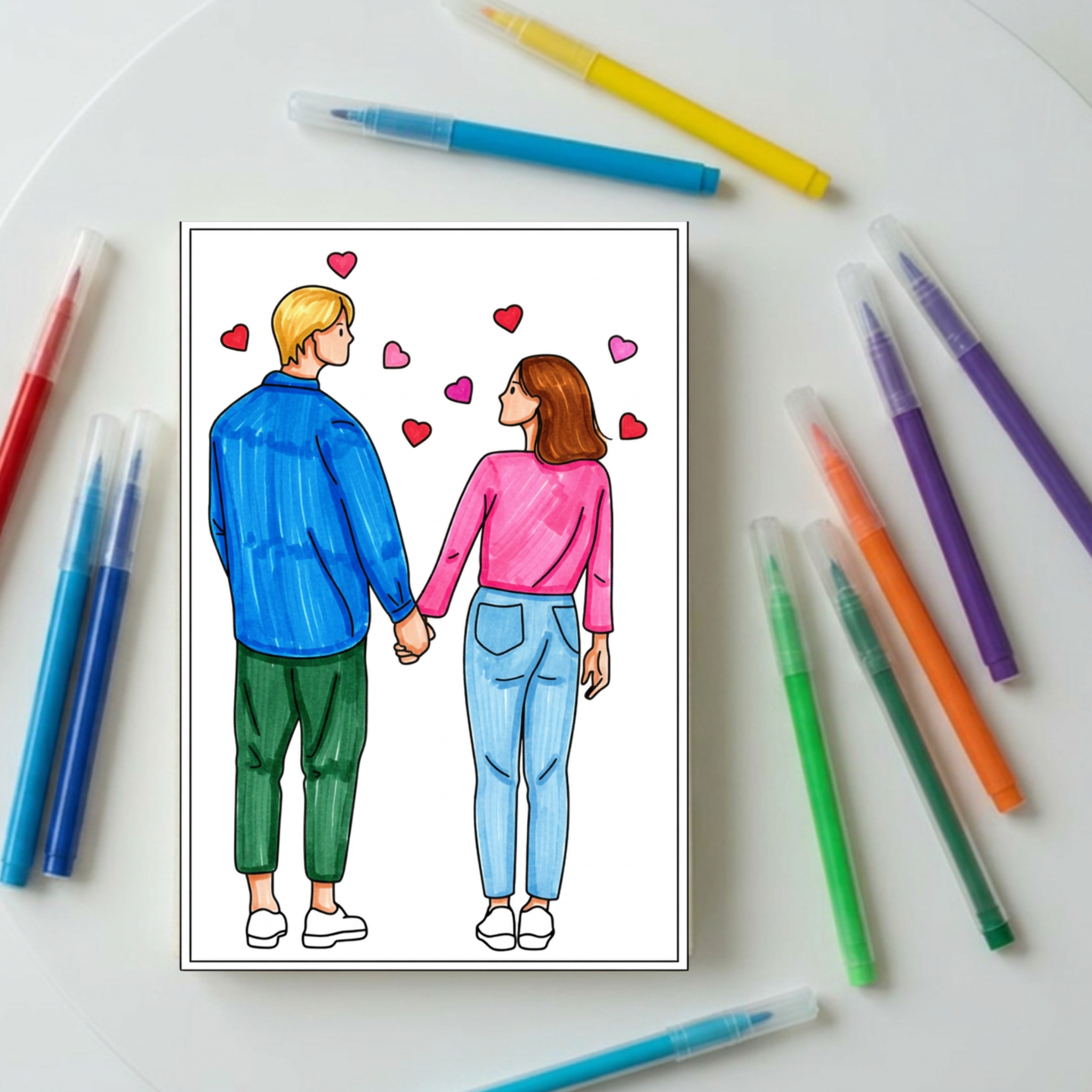 Livre de coloriage - spécial amour